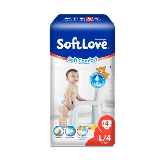SoftLove Baby Diaper - Large 4pcs