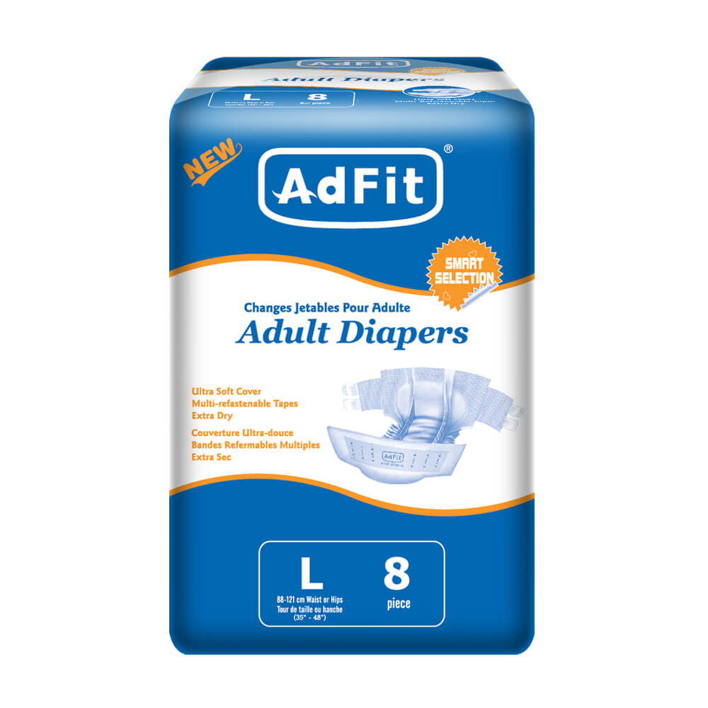 Adfit Adult Diaper - Large 8 pcs