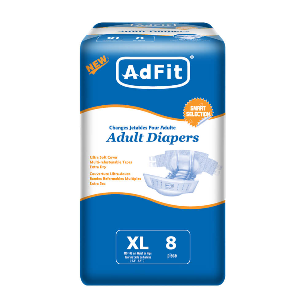 Adfit Adult Diaper - Extra Large 8 pcs