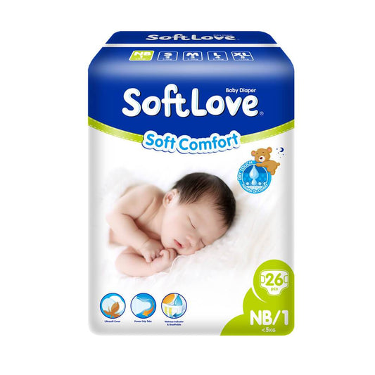 SoftLove Baby Diaper - New Born 26pcs