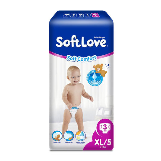 SoftLove Baby Diaper - Extra Large 3pcs