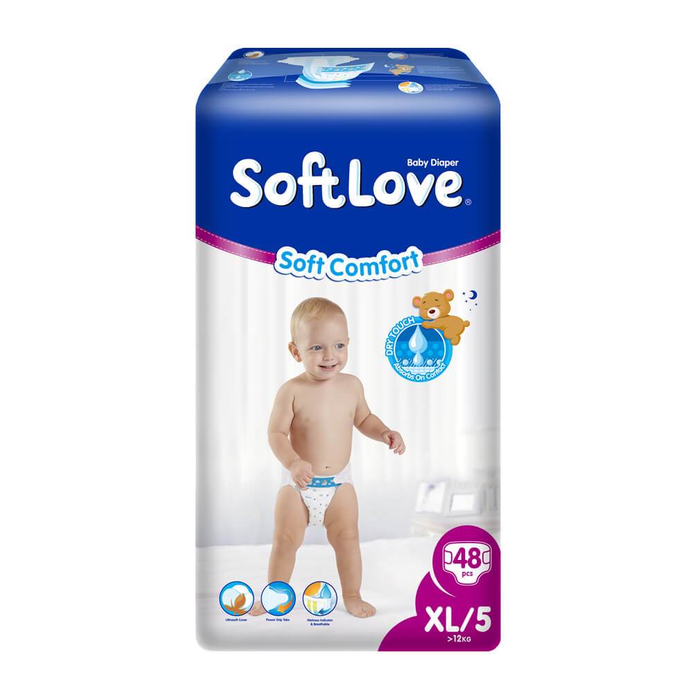 SoftLove Baby Diaper - Extra Large 48pcs
