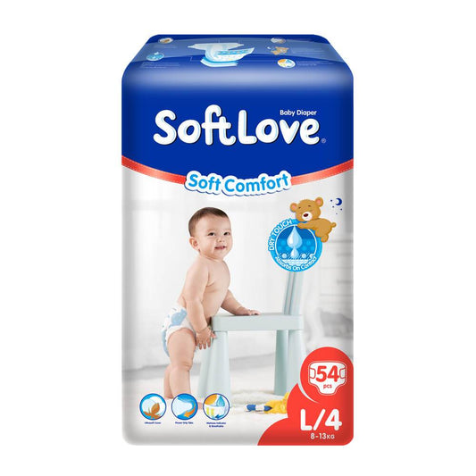 SoftLove Baby Diaper - Large 54pcs
