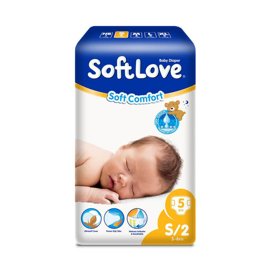 SoftLove Baby Diaper - Small 5pcs