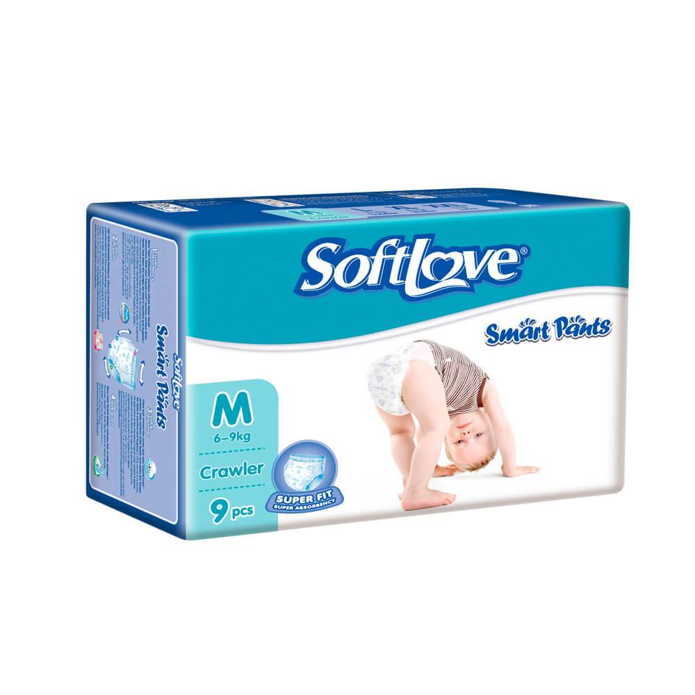 SoftLove Baby Pant - Medium 9pcs