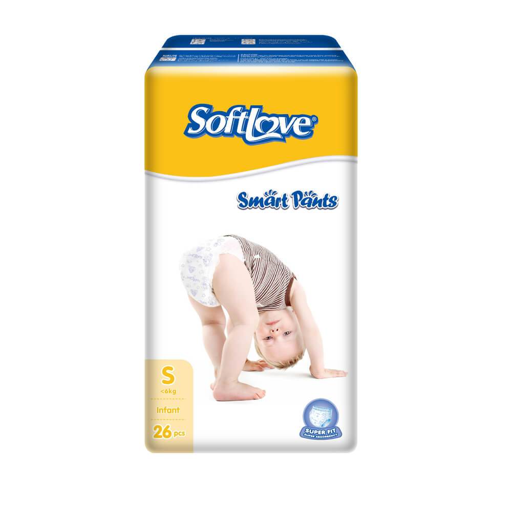 SoftLove Baby Pant - Small 26pcs